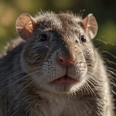 ネズミのアップ画像
