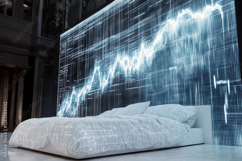 Aufkleber monitoring sleep quality with advanced holographic interface technology for optimal rest