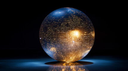 Digital Transformation Sphere Replacing Traditional Landmasses