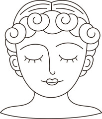 Head of the person vector illustration