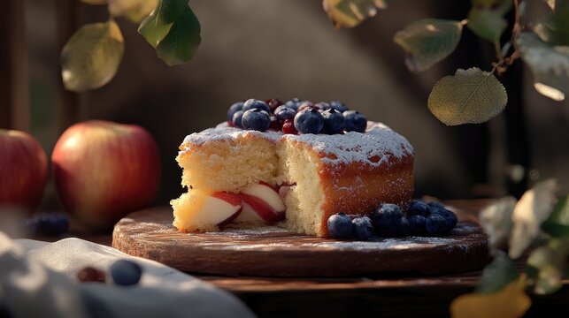 a beautiful licious Cake  on the beautiful  background 