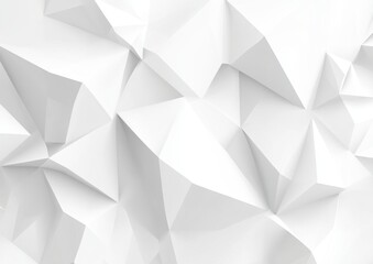 White low poly background forming an abstract pattern with triangles