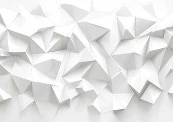 White abstract polygonal background forming triangles and rhombuses