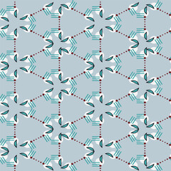 Abstract shape simple geometric motif classic pattern continuous background. Modern fabric design textile swatch ladies dress, man shirt allover print