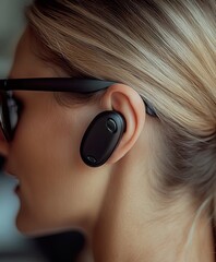 Portable Hearing Test Device in Action High Definition Audiology Image