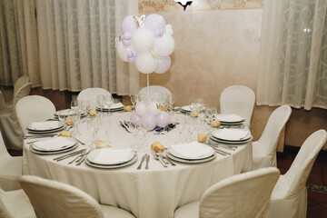 wedding reception table