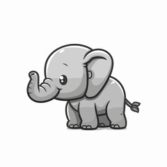 Fototapeta premium elephant cartoon illustration