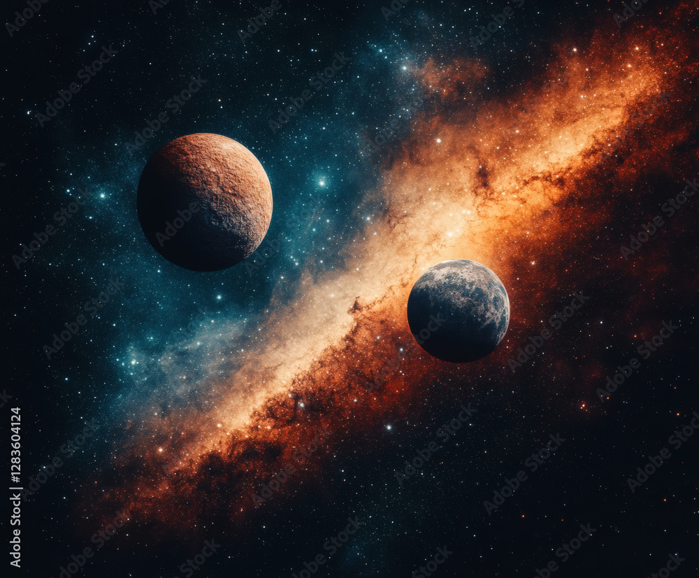 Poster Astrophotography of celestial eclipse event outer space visual art cosmic environment