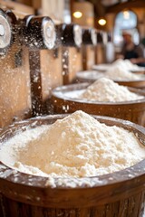 The rural atmosphere where the grinders focus on their work