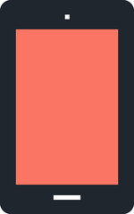 mobile phone flat web icon concept