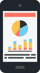 mobile dashboard flat web icon concept