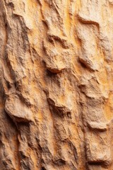 Naklejka premium Close-up of a textured, earthy-toned stone surface. Natural, rough, and warm colors.