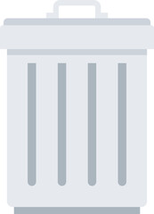 trash bin flat web icon concept