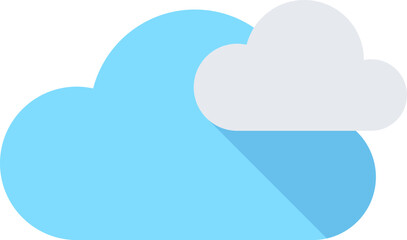 cloud computing flat web icon concept