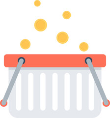 affiliate marketing flat web icon concept