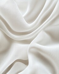 Obraz premium A white fabric with a pattern that looks like a wave