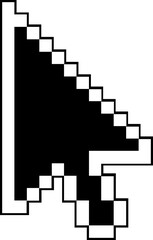 arrow pointer flat web icon concept