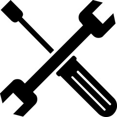 settings flat web icon concept