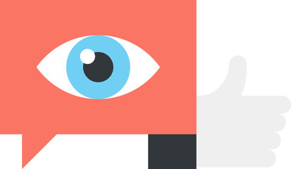 customer review flat web icon concept