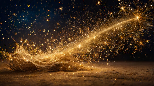 fireworks in the night sky