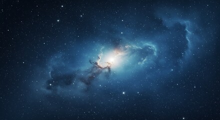 Fototapeta premium Night sky - Universe filled with stars, nebula and galaxy