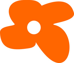 cute fun flower abstract illustration 