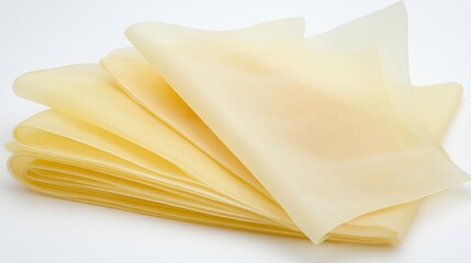 Delicate Layers of Fresh Pasta Sheets Ready for Culinary Creation