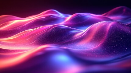 Obraz premium Abstract smooth waves with flowing and undulating texture glowing beautifully