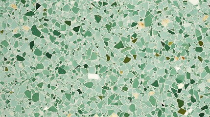Light Green Terrazzo Stone Surface background. 