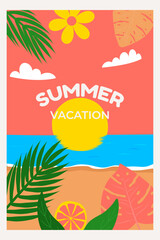 Summer vacation poster