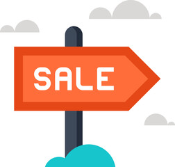 for sale flat web icon concept