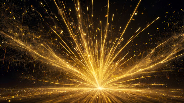 fireworks in the night sky