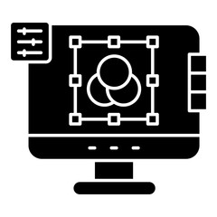 Unique design icon of rgb