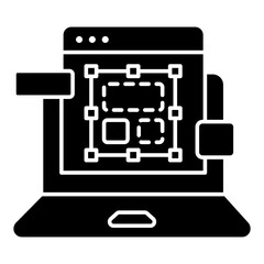 Modern design icon of web design
