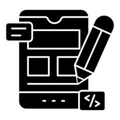 A perfect design icon of mobile design