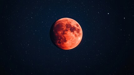 Naklejka premium Red moon