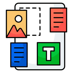 An icon design of photo post