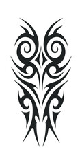 tribal pattern tattoo vector art design, tattoo tribal abstract sleeve, sketch art design isolated on white background.