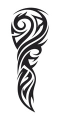 tribal pattern tattoo vector art design, tattoo tribal abstract sleeve, sketch art design isolated on white background.
