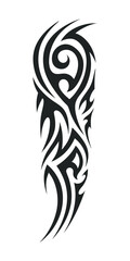 tribal pattern tattoo vector art design, tattoo tribal abstract sleeve, sketch art design isolated on white background.
