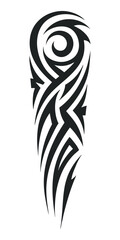tribal pattern tattoo vector art design, tattoo tribal abstract sleeve, sketch art design isolated on white background.