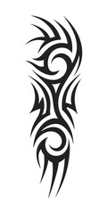 tribal pattern tattoo vector art design, tattoo tribal abstract sleeve, sketch art design isolated on white background.