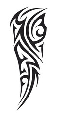 tribal pattern tattoo vector art design, tattoo tribal abstract sleeve, sketch art design isolated on white background.