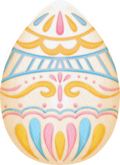 watercolor easter egg