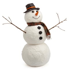 Charming Winter Snowman Figurine Decor