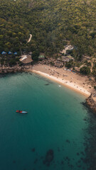 Drone Aerial photography in Koh Tao Thailand of the beach