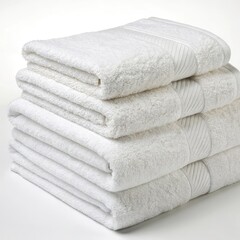 White Cotton Towels: Soft, Plush Bath Towels Set