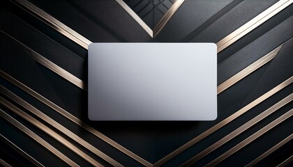 modern empty business card