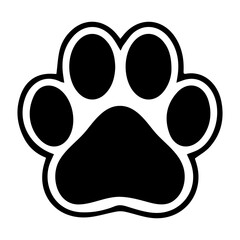 Paw silhouette icon