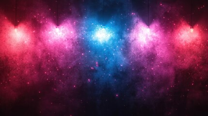 Fototapeta premium Abstract illuminated background with vibrant colors and sparkling lights